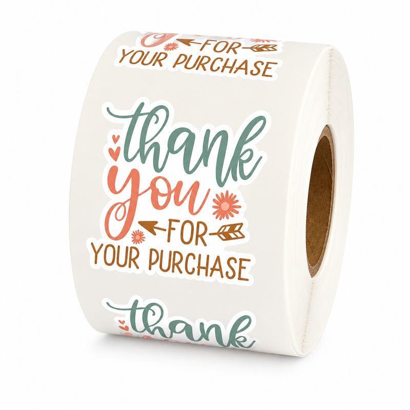 1.5" Thank You Stickers