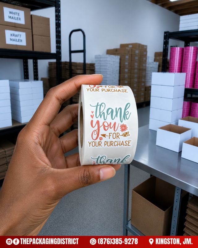 1.5" Thank You Stickers