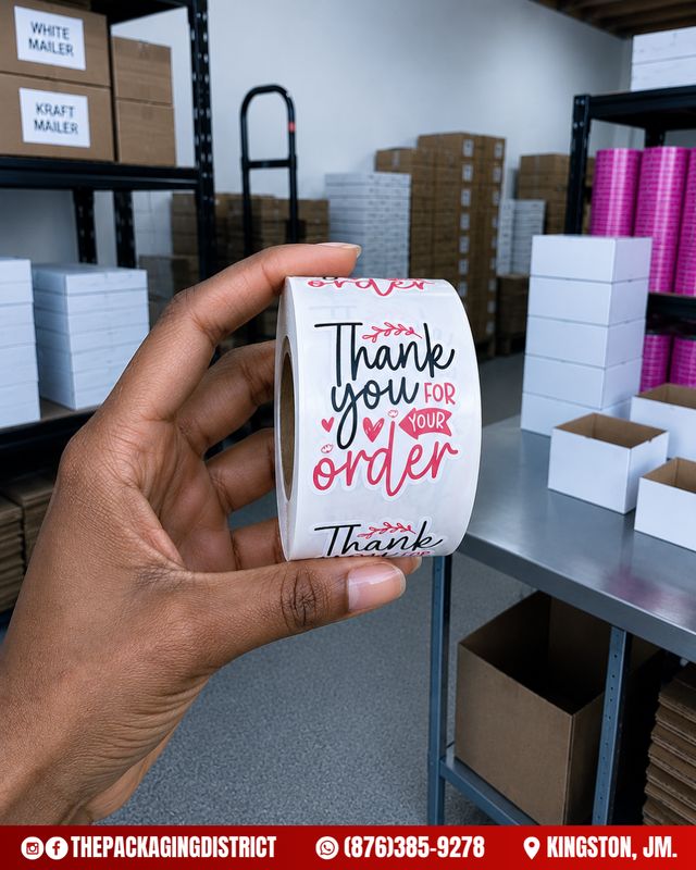 1.5" Thank You Stickers