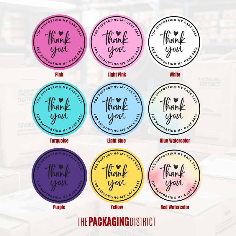 Cake Sale Stickers
