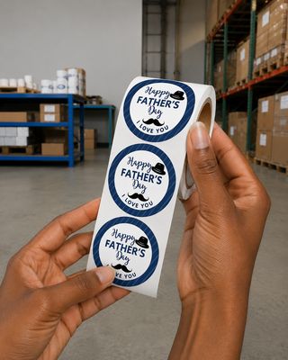 2" Father's Day Stickers