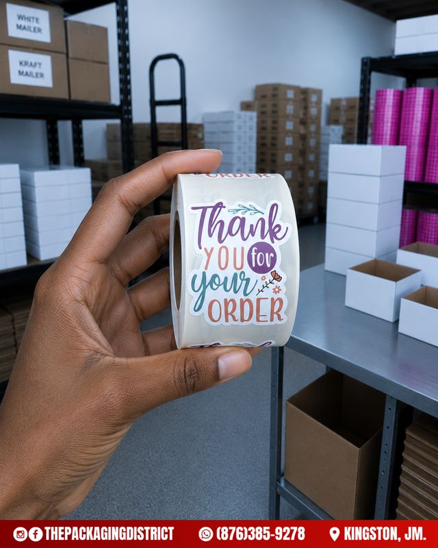 1.5" Thank You Stickers