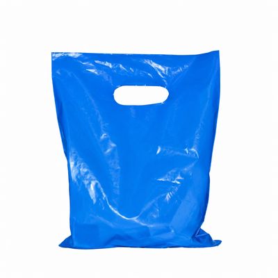 8×12 Blue Plastic Shopping Bags
