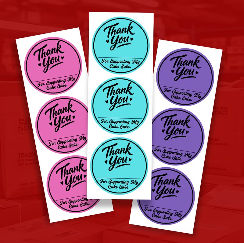 Cake Sale Stickers