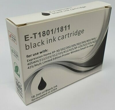 Compatible Epson 18 Black Ink (E-T1801/1811)