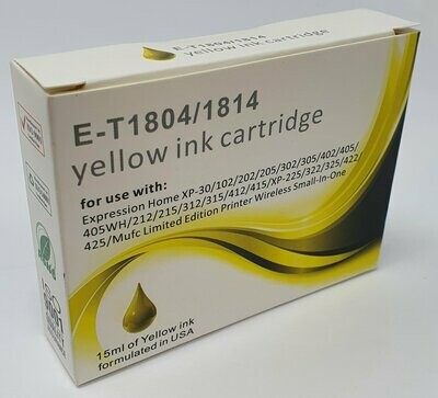 Compatible Epson 18 Yellow Ink (E-T1804/1814)