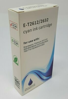 Compatible Epson 26 Cyan Ink (E-T2612/2632)