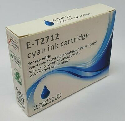 Compatible Epson 27 Cyan Ink (E-T2712)
