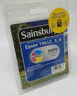 Compatible Epson T0612, 3, 4 C, M, Y by Sainsbury's