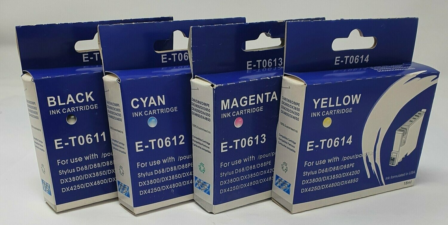Compatible Epson Multipack T0611,12,13,14 BK, C, M, Y