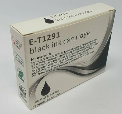 Compatible Epson T1291 Black Ink (E-T1291)