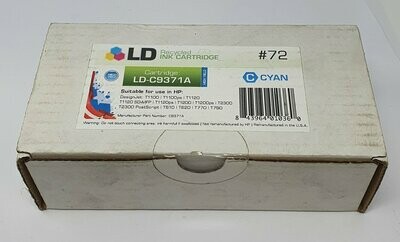 Compatible HP C9371A 72 Cyan Ink (LD-C9371A)