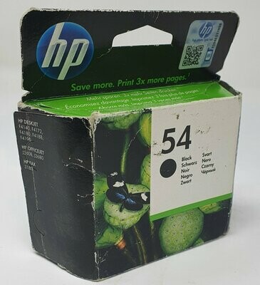 Genuine HP 54 Black Ink Out Of Date 10/15 (CB334AE)