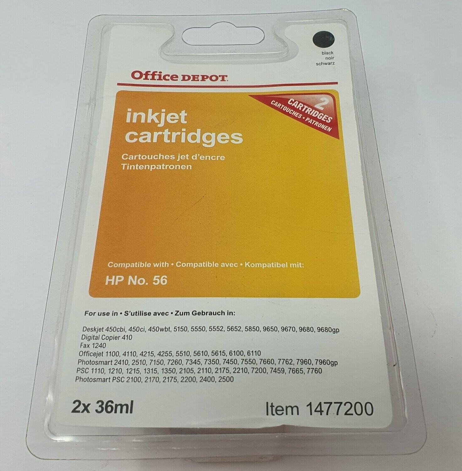 Compatible HP 56 Black Twin Pack Black Ink (1477200)