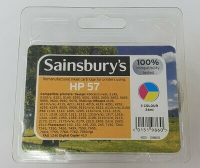 Compatible HP 57 Tri-Colour by Sainsbury's