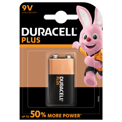 Duracell Plus 9V Battery x1