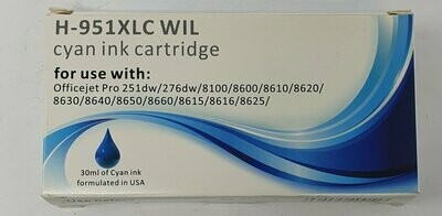 Compatible HP 951XL Cyan Ink (H-951XLC)