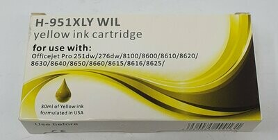 Compatible HP 951XL Yellow Ink (H-951XLY)