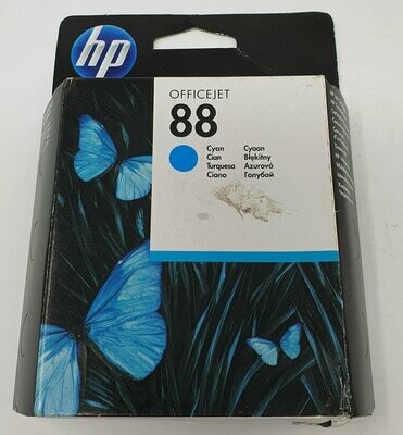 Genuine HP 88 Cyan Ink Out of Date 10/13 (C9386AE)