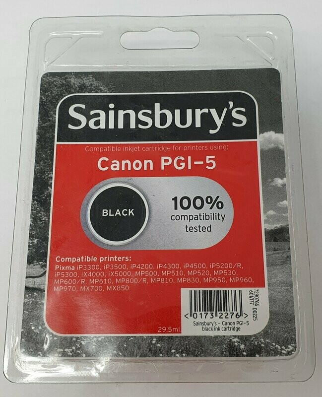 Compatible Canon PGI-5 Black Ink by Sainsbury's (PGI-5)