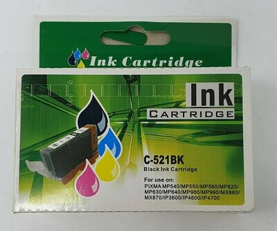Compatible Canon C521BK Black Ink (C-521BK)