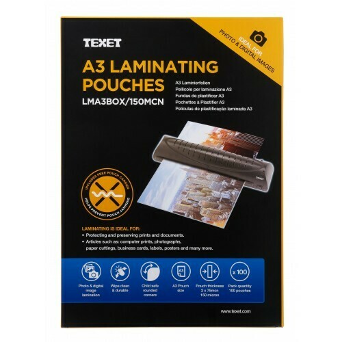 Texet A3 Laminating Pouches 150Micron x100 Pouches