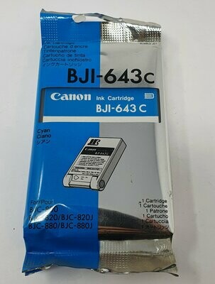 Genuine Canon BJI-643C Cyan Ink