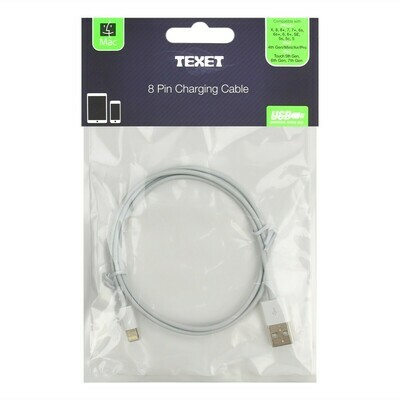 Texet 8 Pin Lightning Charging Cable