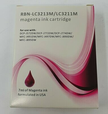 Compatible Brother LC3213M/3211M Magenta Ink