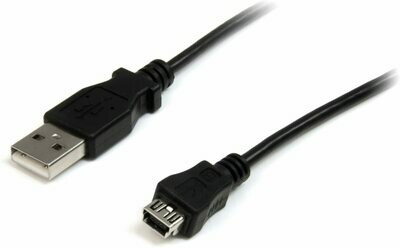 StarTech.com 1ft/0.3M Mini USB 2.0 Cable-USB A To Mini B M/F