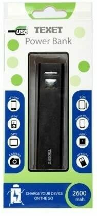 Texet 2600mah Power Bank (PB2600)