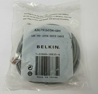 Belkin 5m CAT5E Patch Cable (Grey)