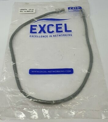 Excel 0.5 Metre Networking/Patch Cable CAT5E H0.5MPLGE (Grey)