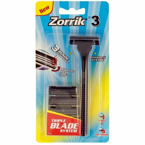 Super-Max Zorrik 3, 1 Handle 5 Cartridges