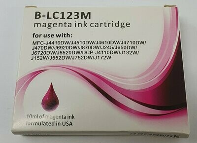 Compatible Brother LC123 Magenta (B-LC123M)