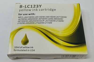 Compatible Brother LC123 Yellow (B-LC123Y)