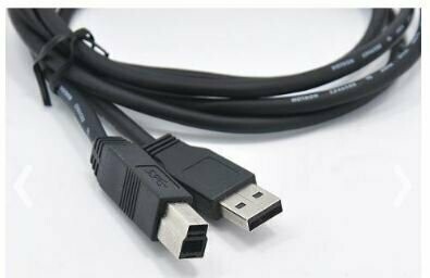 Dell Super Speed USB 3.0 Cable - A-Male to B-Male Adapter Cord-6 Feet 1.8 Meters Black