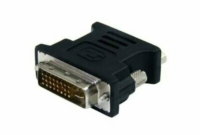Generic DVI-I to VGA Adapter 40mm M/F Black