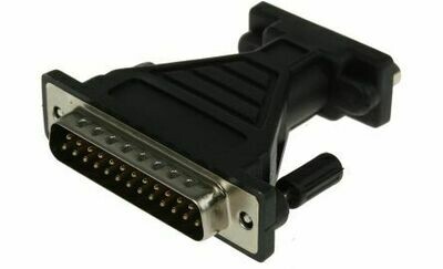 Startech 60mm, Female 9 Pin D-Sub to Male 25 Pin D-Sub, Serial Adapter Black