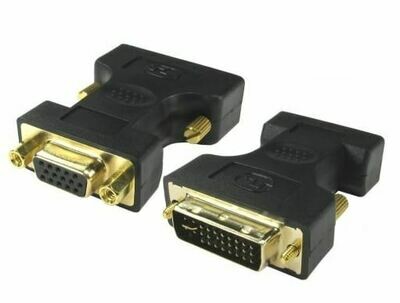 Generic DVI-A (M) to VGA (F) Adapter Black