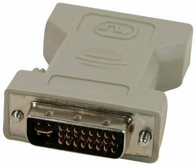 Generic DVI-A (M) to VGA (F) Adapter Cream