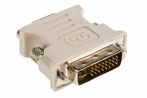 Generic DVI-I to VGA Adapter 40mm M/F Cream