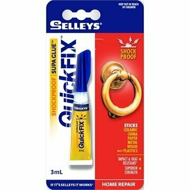 Selleys Quick Fix Shock Proof Supa Glue 3ml Tube