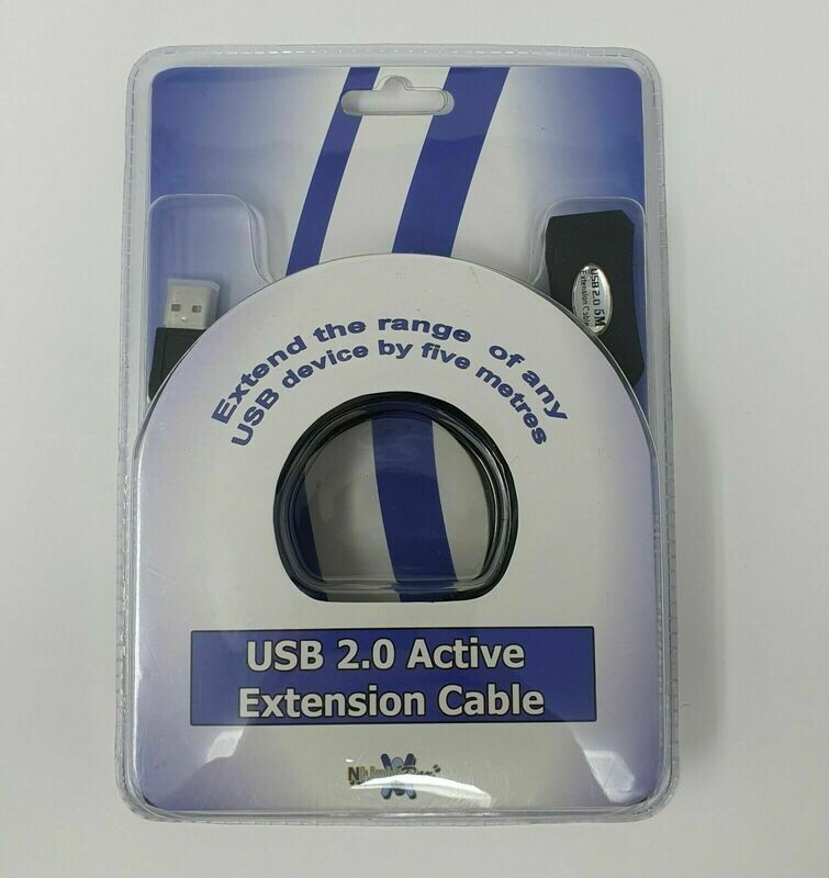 NewLink USB 2.0 Active Extension Cable 5m M/F