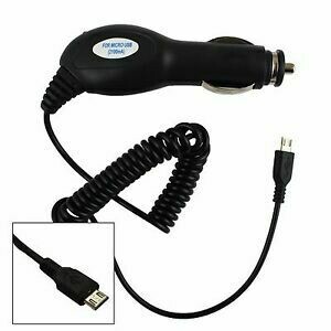 Black Turbo Charge (2.1Amp) Micro USB Car Charger For Cubot R11