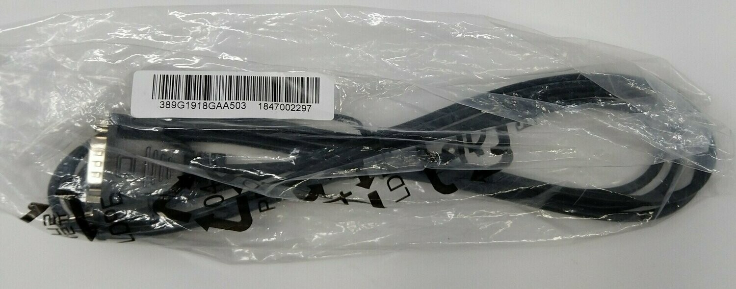 389G1918GAA503 DB9 Male to 2.5mm TRRS Male Serial RS232 Adapter Cable,  1.8m Black