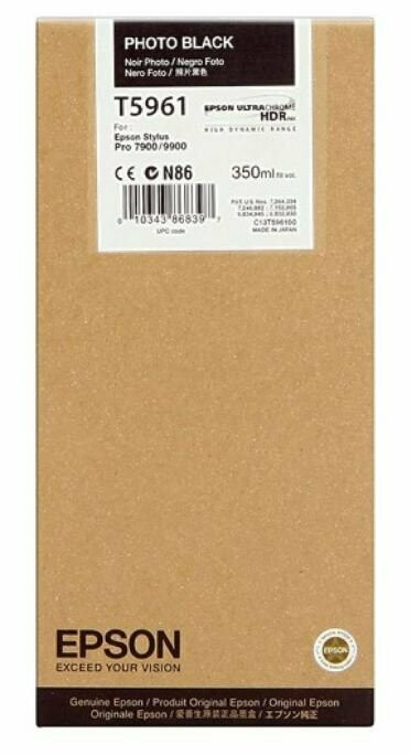 Epson T5961 For Stylus Pro Photo Black Ink Cartridge