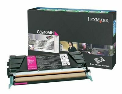 Genuine Lexmark C5240MH Magenta High Capacity Toner Cartridge