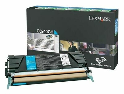 Lexmark C5240CH High Capacity Cyan Toner Cartridge