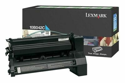 Genuine Lexmark 10B042C Cyan High Capacity Toner Cartridge